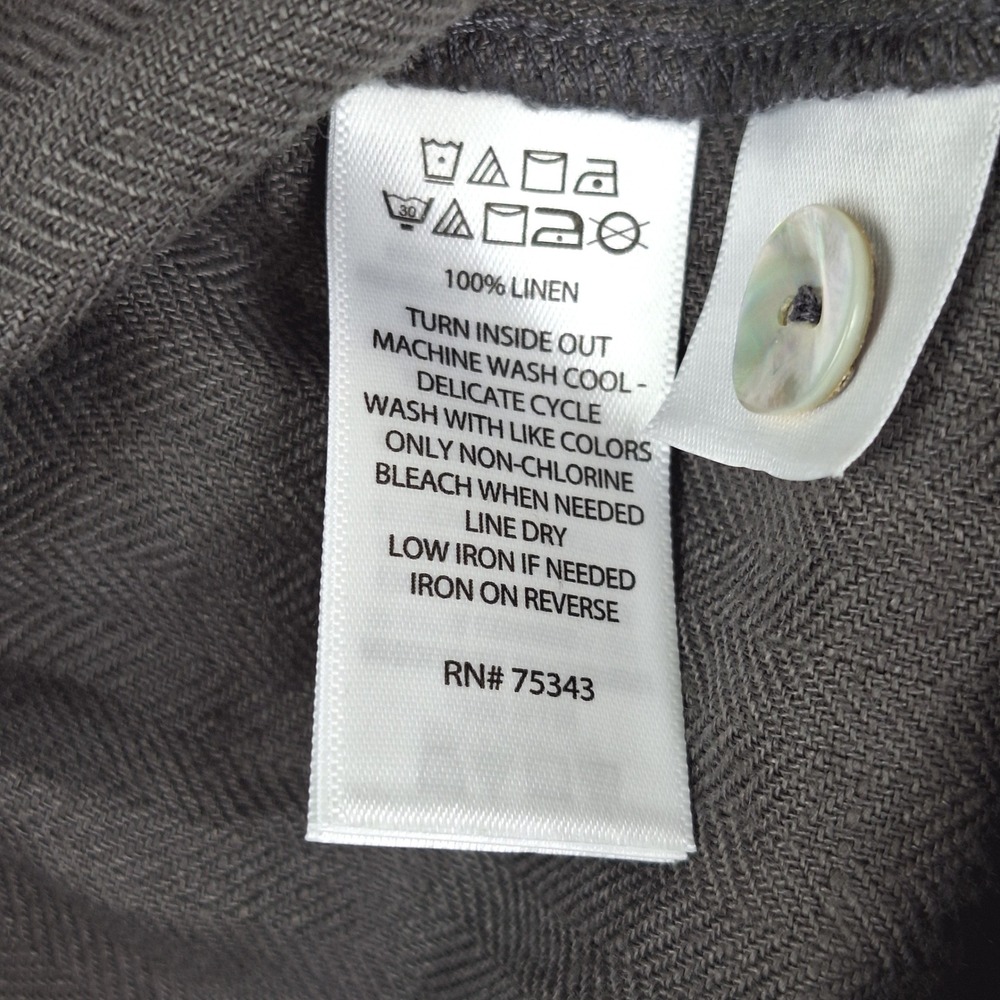 C&C California Skirt XL Linen Cargo Boho Beach Coastal Midi Button Lagenlook - Picture 5 of 7